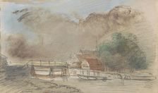 Bridge over a canal, c.1803-c.1818. Creator: Arnoldus Johannes Eymer