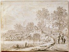 Bridge Over a Channel (Month of May) 1656. Artist: Pieter Molijn