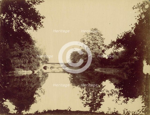 Bridge Over a Pond, 1850s. Creator: Unknown.