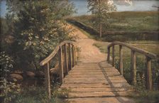 Bridge over a Stream in Assens, Funen, 1842. Creator: Dankvart Dreyer