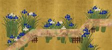Bridge over Iris Pond, unknown date, c1820-1850. Creator: Suzuki Kiitsu