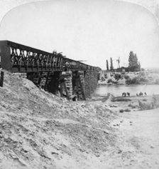 Bridge over the Modder River, South Africa, 21st February 1900.Artist: Underwood & Underwood
