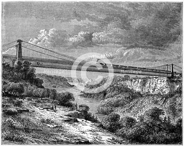 Bridge over the Niagara, Canada, 19th century. Artist: Unknown