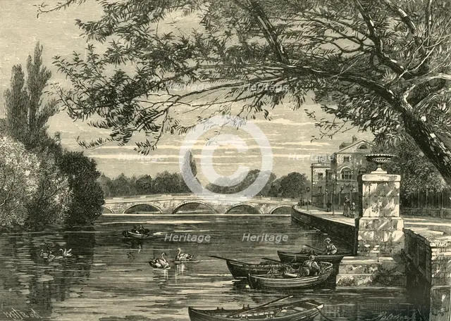 'Bridge Over the Ouse, Bedford', 1898. Creator: Unknown.