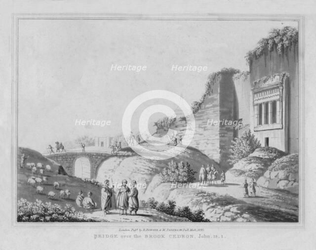 'Bridge over the Brook Cedron. John, 18.1', 1830. Artist: J Clarke.