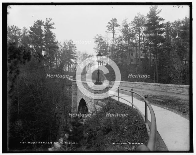 Bridge over the Cascadilla, N.Y., between 1890 and 1901. Creator: Unknown.