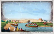 Bridge over the Grand Union Canal, Bayswater, London, 1801. Artist: Anon