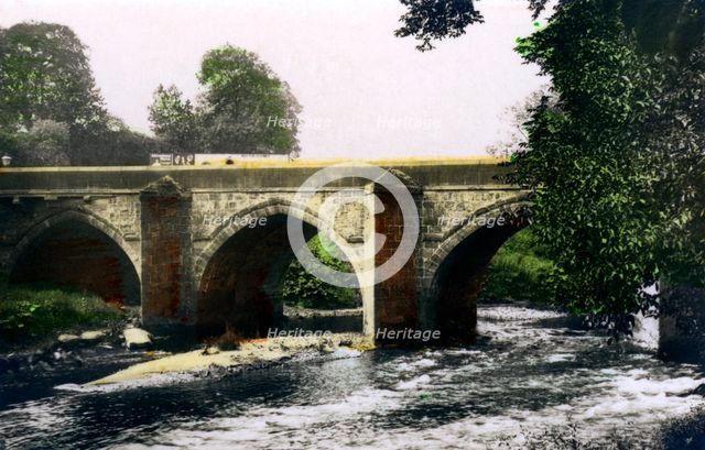 Bridge over the River Derwent, Matlock, Derbyshire, 1926.Artist: Cavenders Ltd