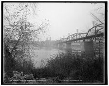 Bridge over the Susquehanna, Oswego i.e., Owego, N.Y., between 1898 and 1901. Creator: Unknown