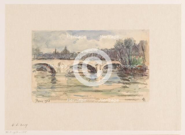 Bridge over the Seine, Paris, 1903. Creator: Carel Nicolaas Storm.