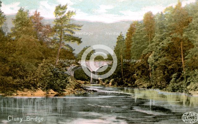 Bridge of Cluny, near Pitlochry, Perthshire, Scotland, early 20th century. Artist: Unknown
