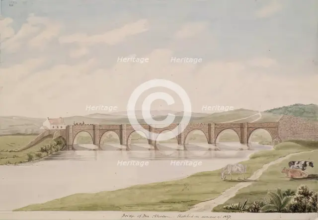 Bridge of Dee, Aberdeen, 1827. Creator: Alexander Seton.