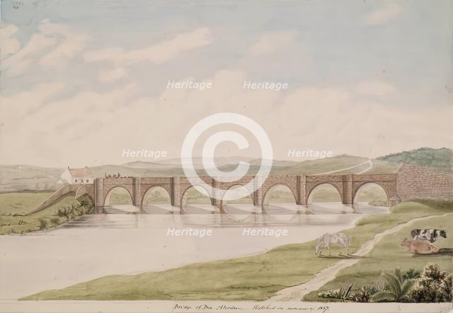 Bridge of Dee, Aberdeen, 1827. Creator: Alexander Seton.