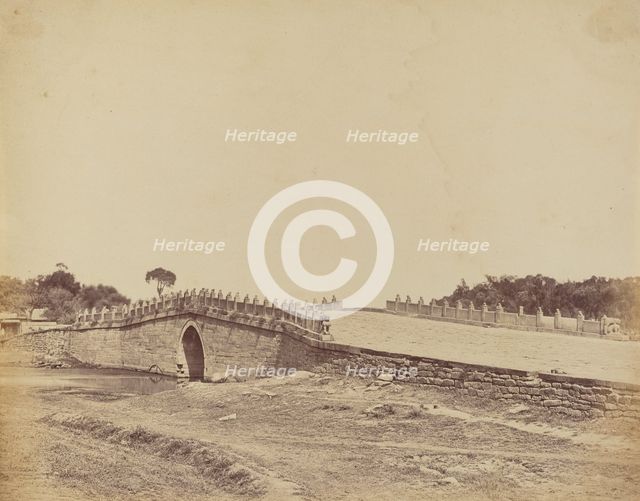 Bridge of Palichian Near Pekin, the Scene of the Fight with Imperial Chinese..., September 21, 1860. Creator: Felice Beato.
