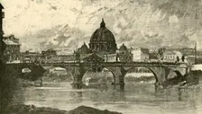 Bridge of St. Angelo, Rome 1890. Creator: Unknown