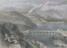 Bridge of St. Cloud from Sevres 1835. Artist: S Fisher