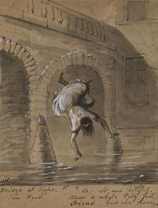 Bridge of Sighs, 1825-1870. Creator: Alfred Jacob Miller