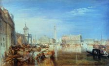 Bridge of Sighs, Ducal Palace and Custom-House, Venice: Canaletti Painting 1833. Artist: JMW Turner