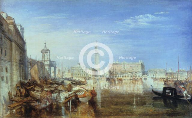 'Bridge of Sighs, Ducal Palace and Custom-House, Venice: Canaletti Painting', 1833. Artist: JMW Turner