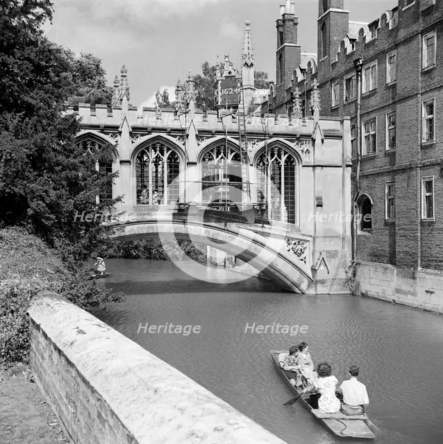 Bridge of Sighs, St John's College, Cambridge, Cambridgeshire, c1950s. Artist: Eric de Maré