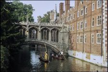 Bridge of Sighs, St John's College, University of Cambridge, Cambridge, Cambridgeshire, 1974. Creator: Dorothy Chapman