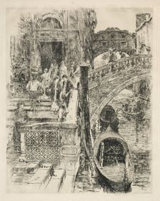 Bridge of Sighs, Venice, 1883. Creator: Frank Duveneck (American, 1848-1919)
