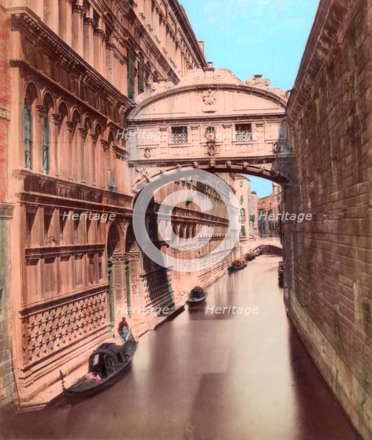 Bridge of Sighs, Venice. Artist: Unknown