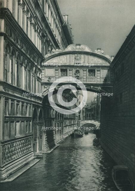 Bridge of Sighs, Venice, Italy, 1927. Artist: Eugen Poppel.