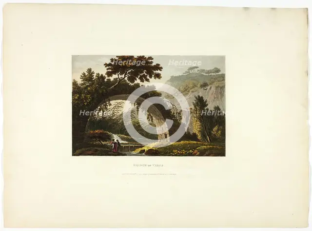 Bridge of Varus, plate twenty-eight from Ruins of Rome, published February 20, 1798. Creator: Matthew Dubourg.