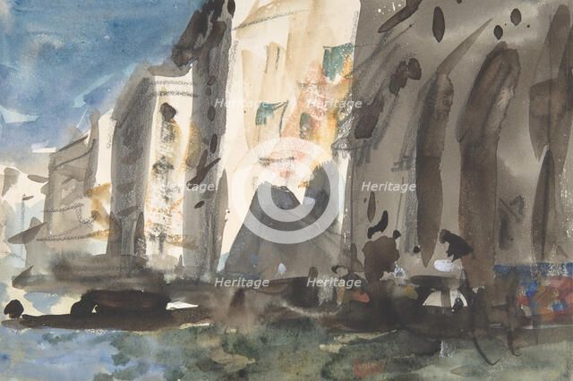 Bridge on the Grand Canal, Venice, 19th century. Creator: Hercules Brabazon Brabazon.