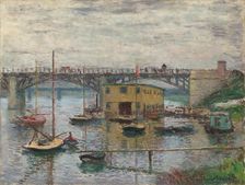 Bridge at Argenteuil on a Gray Day, c. 1876. Creator: Claude Monet