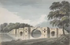 Bridge at Blenheim Palace (recto); York Cathedral (verso), 18th-19th century. Creator: Hubert Cornish