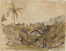Bridge at Caracas, 1854. Creator: Camille Pissarro