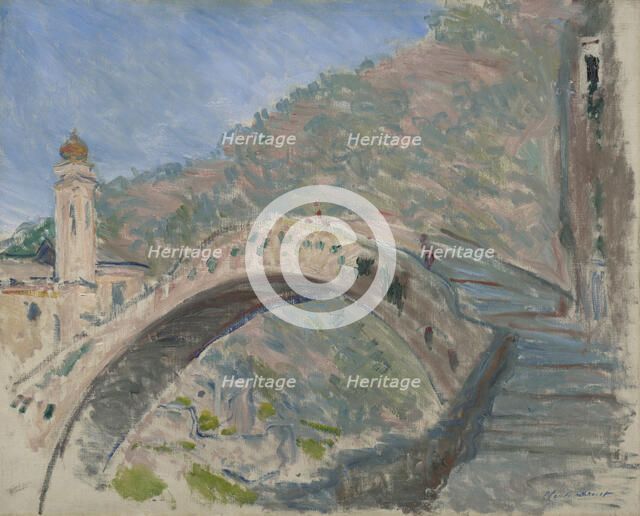 Bridge At Dolceacqua, 1884. Creator: Claude Monet.