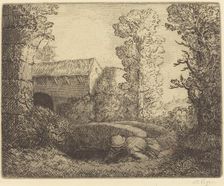 Bridge at the Mill (Le pont du moulin). Creator: Alphonse Legros