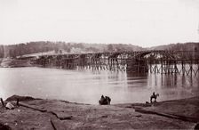 Bridge Across Tennessee River at Chattanooga, ca. 1864. Creator: Mathew Brady