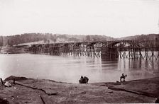 Bridge Across Tennessee River at Chattanooga, ca. 1864. Creator: Mathew Brady