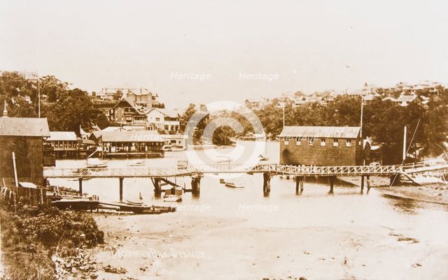 Bridge across Mosman Bay, c1910. Creator: Unknown.