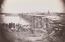 Bridge Across Pamunkey River, near White House, 1861-65. Creator: Tim O'Sullivan