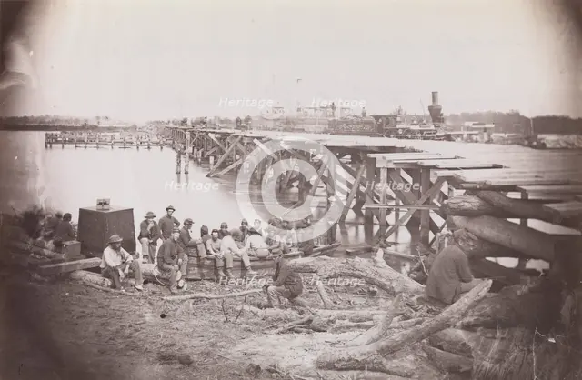 Bridge Across Pamunkey River, near White House, 1861-65. Creator: Tim O'Sullivan.