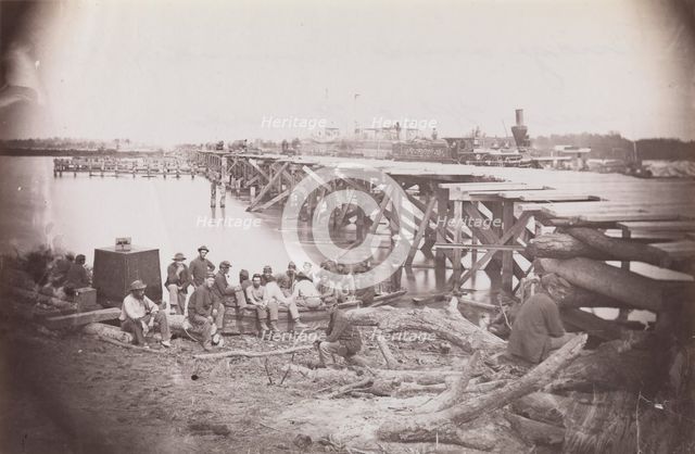 Bridge Across Pamunkey River, near White House, 1861-65. Creator: Tim O'Sullivan.