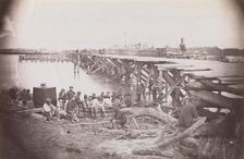 Bridge Across Pamunkey River, near White House, 1861-65. Creator: Tim O'Sullivan