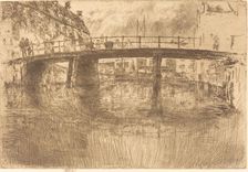 Bridge, Amsterdam, 1889. Creator: James Abbott McNeill Whistler