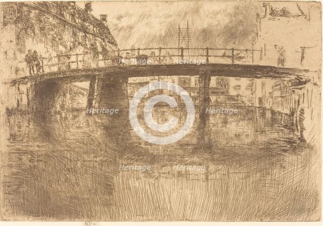 Bridge, Amsterdam, 1889. Creator: James Abbott McNeill Whistler.