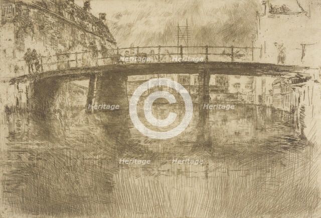 Bridge, Amsterdam, 1889. Creator: James Abbott McNeill Whistler.