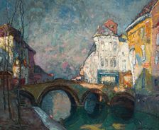 Bridge in Malines, 1930. Creator: Mieczyslaw Rakowski