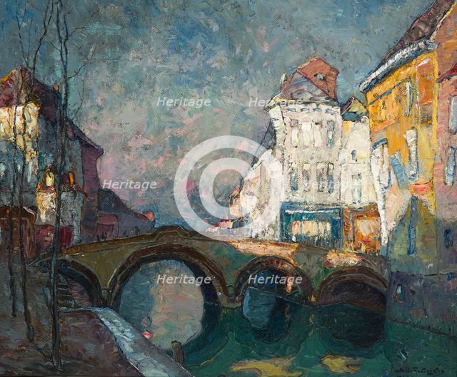 Bridge in Malines, 1930. Creator: Mieczyslaw Rakowski.