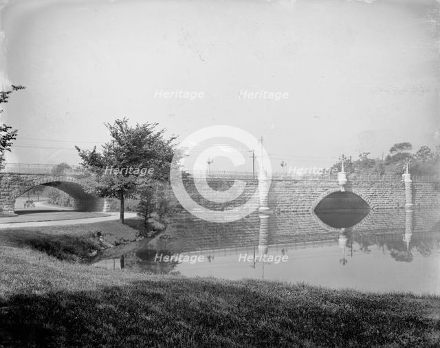 Bridge in Delaware Park, Buffalo, N.Y., between 1900 and 1910. Creator: Unknown.