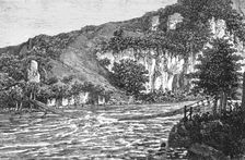 Bridge in Ghurwal; Black Bear Shooting in the Himalayas 1875. Creator: Unknown