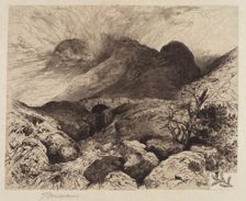 Bridge in the Pass of Glencoe?Scotland, 1882. Creator: Thomas Moran
